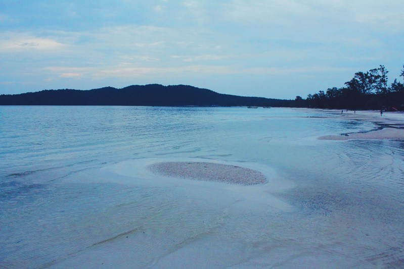 Clear water captivates traveler's heart.