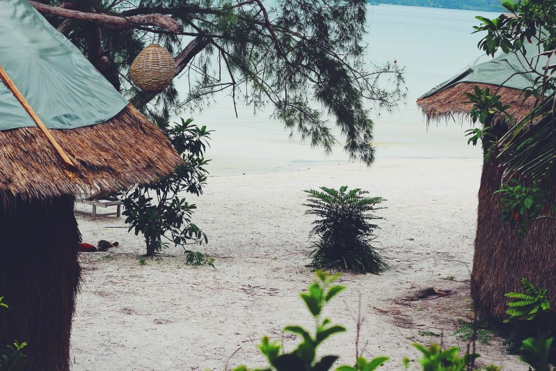 A view from the bungalow window.