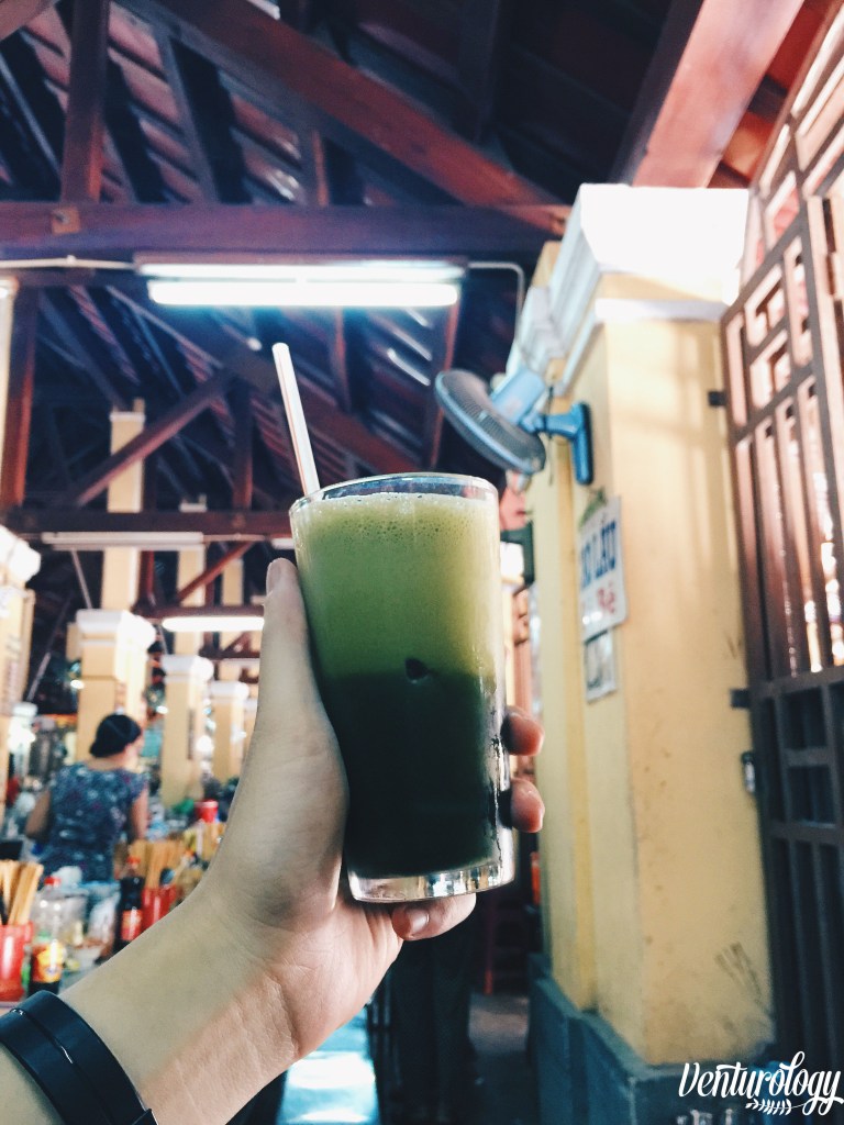 Centella juice, green and healthy.