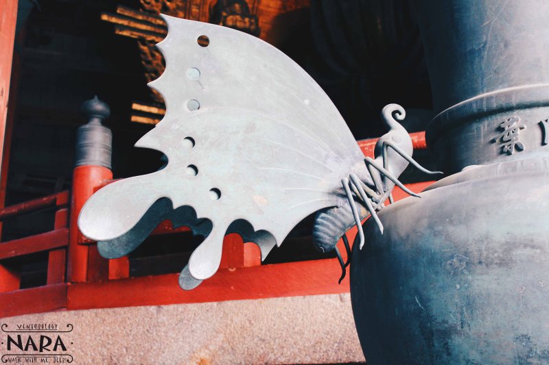 A metallic decoration in Todai-ji temple.