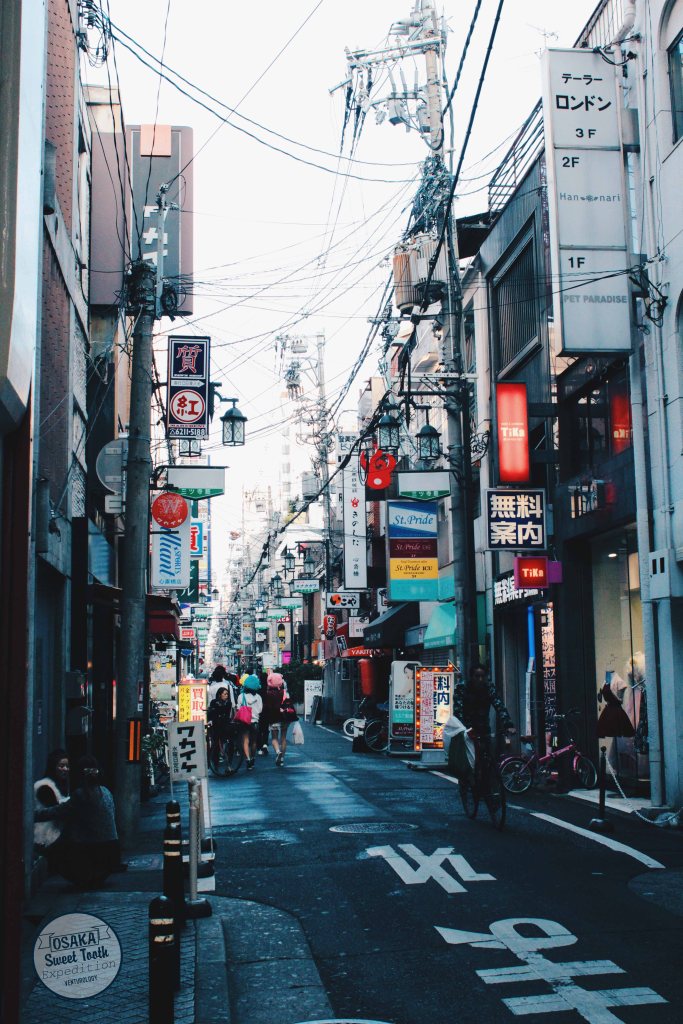 A corner in Shinsaibashi area.