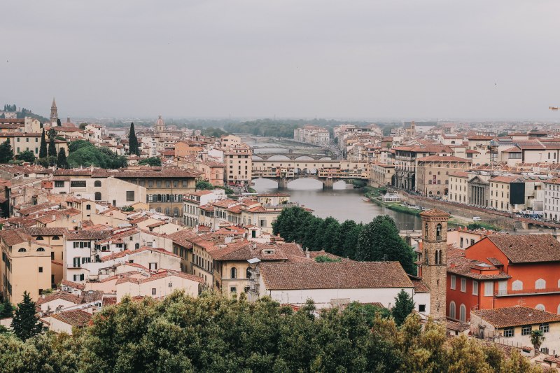 Florence Arno River Cityscape
