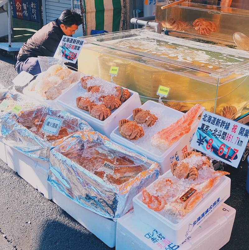 Hakodate Fish Market Chợ Hải Sản Hokkaido Venturology Lý Thành Cơ