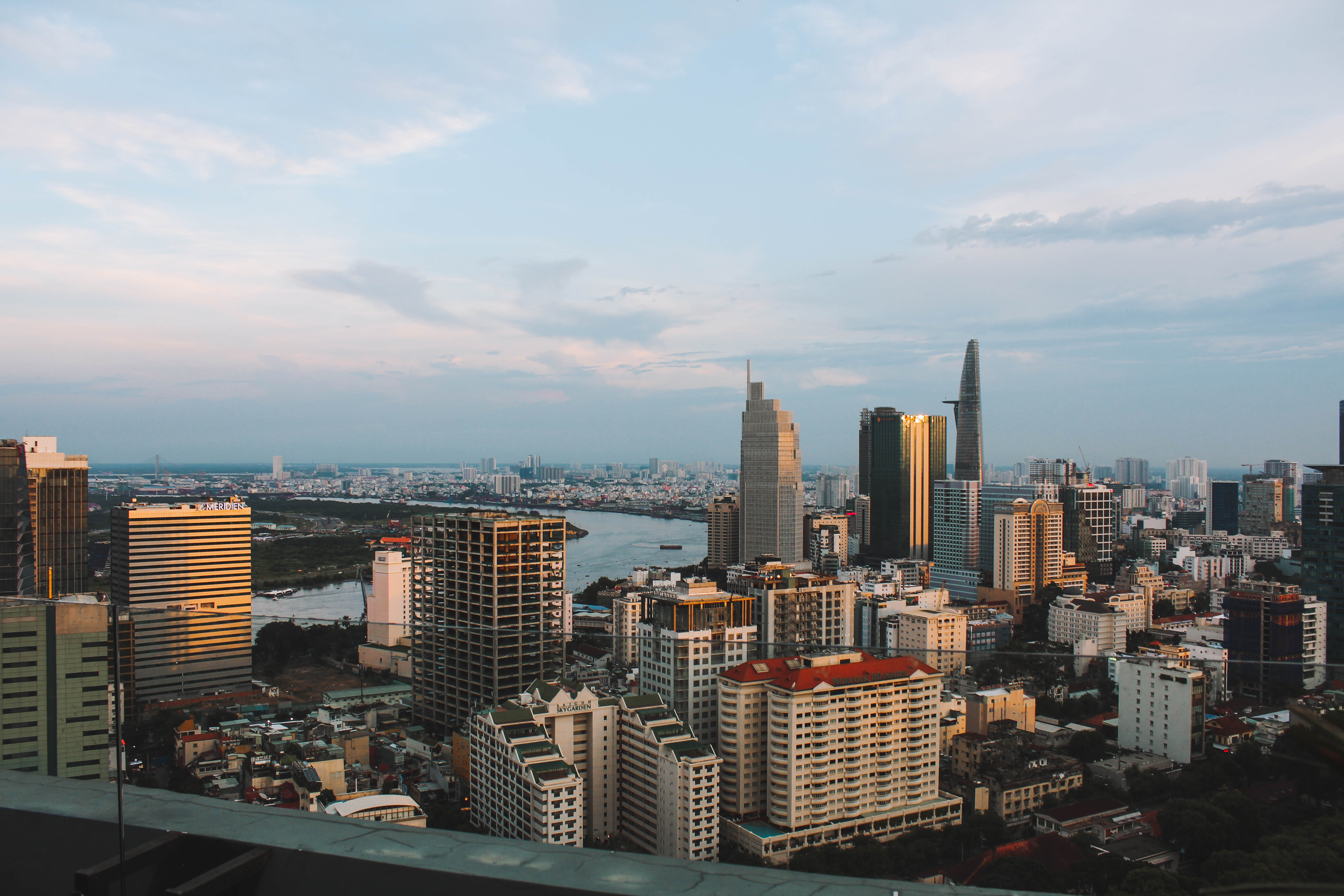 Saigon Sunset by the river