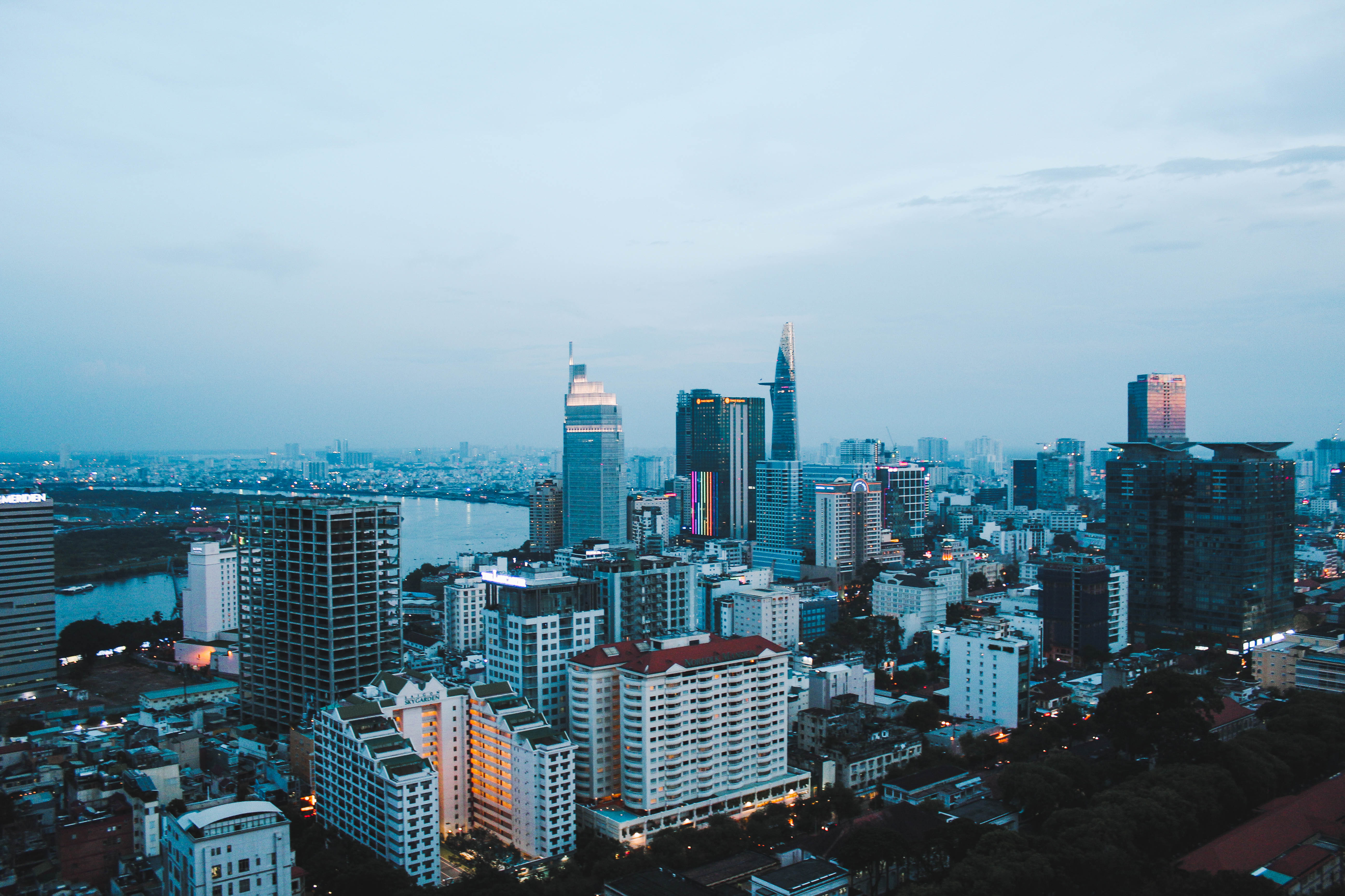 Saigon twilight