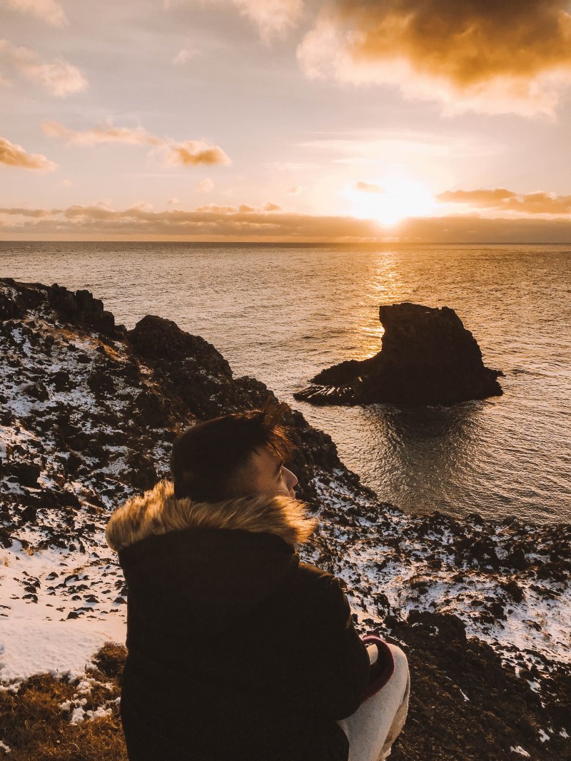 Lý thành Cơ Arnarstapi Iceland Bờ biển