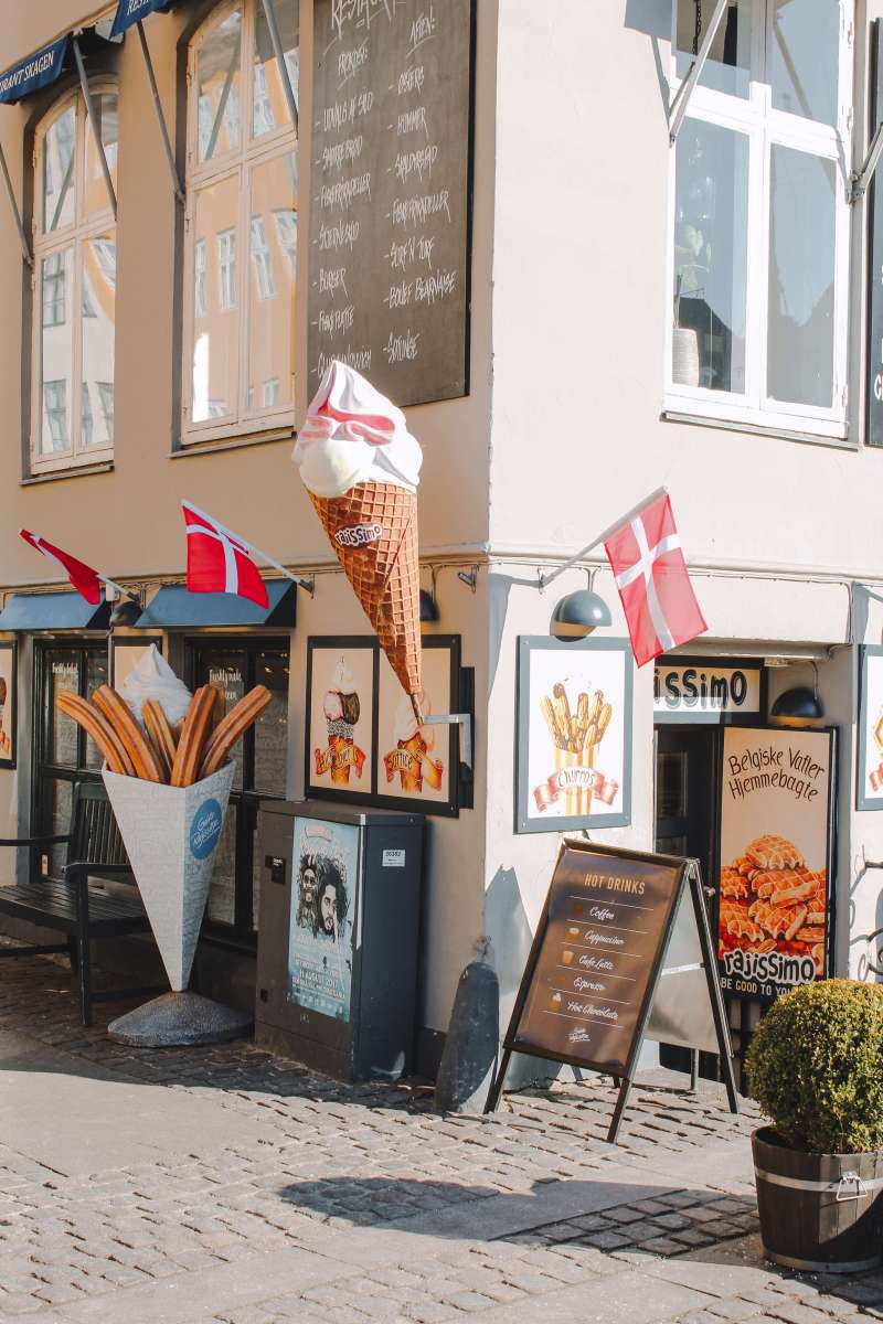 Quán kem ở Nyhavn