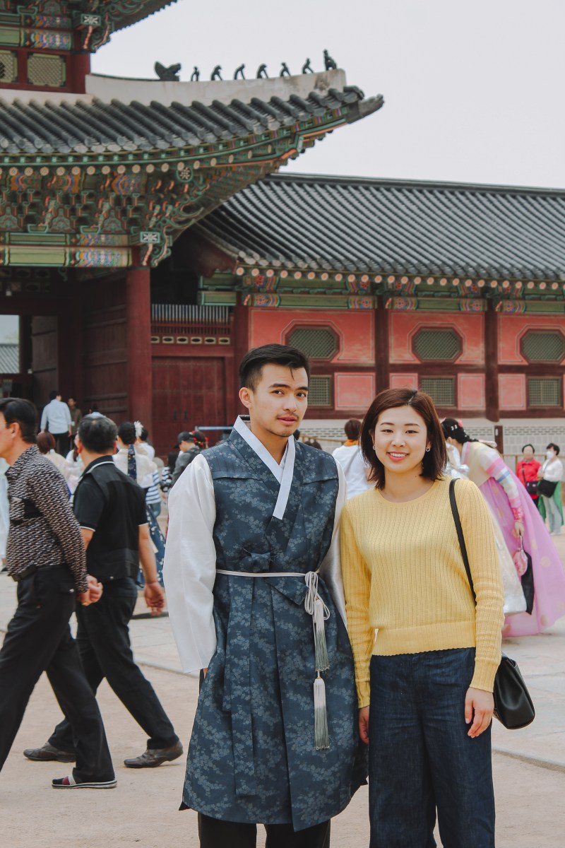 Gyeongbokgung Lý Thành Cơ và bạn ở Seoul